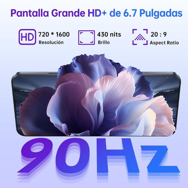 Oukitel C65 Pro 8 Go/256 Go Bleu caractéristiques de l'écran