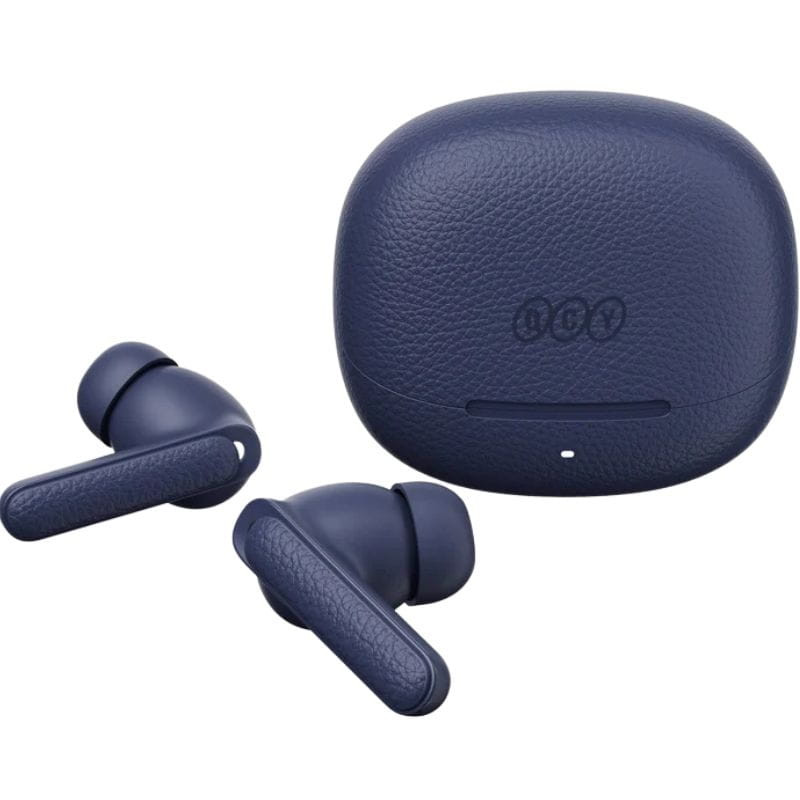 QCY Buds HT15 Azul - Auriculares imagen con los auriculares fuera del estuche de carga