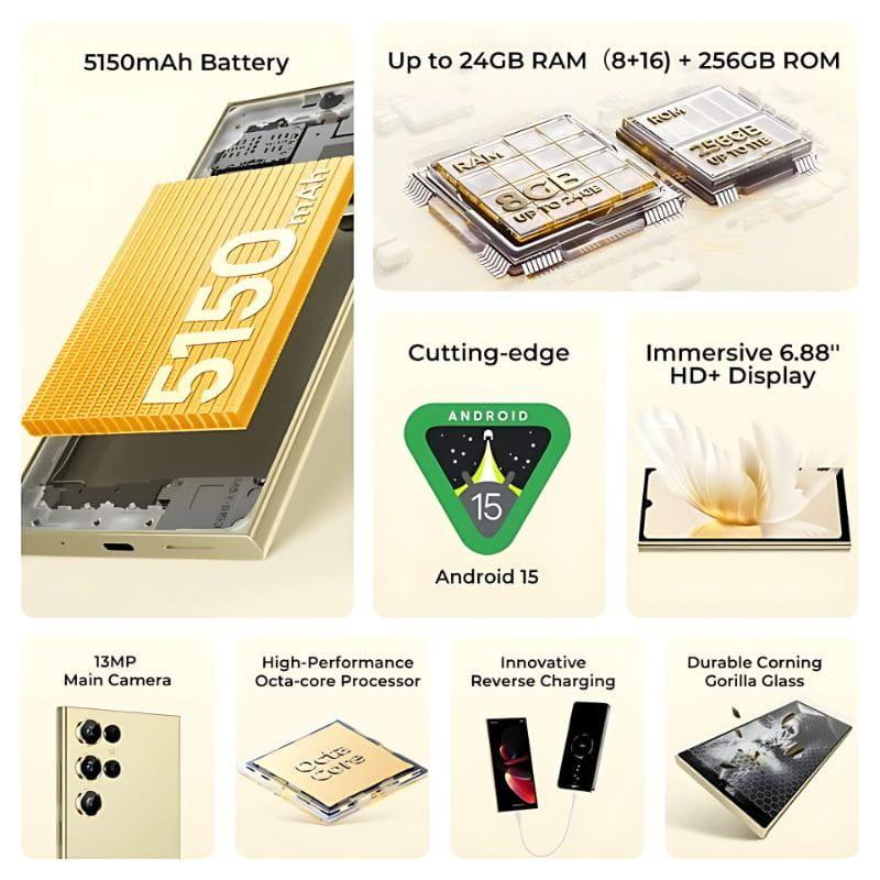 Oukitel C61 Pro 8GB/256GB Negro - funciones principales