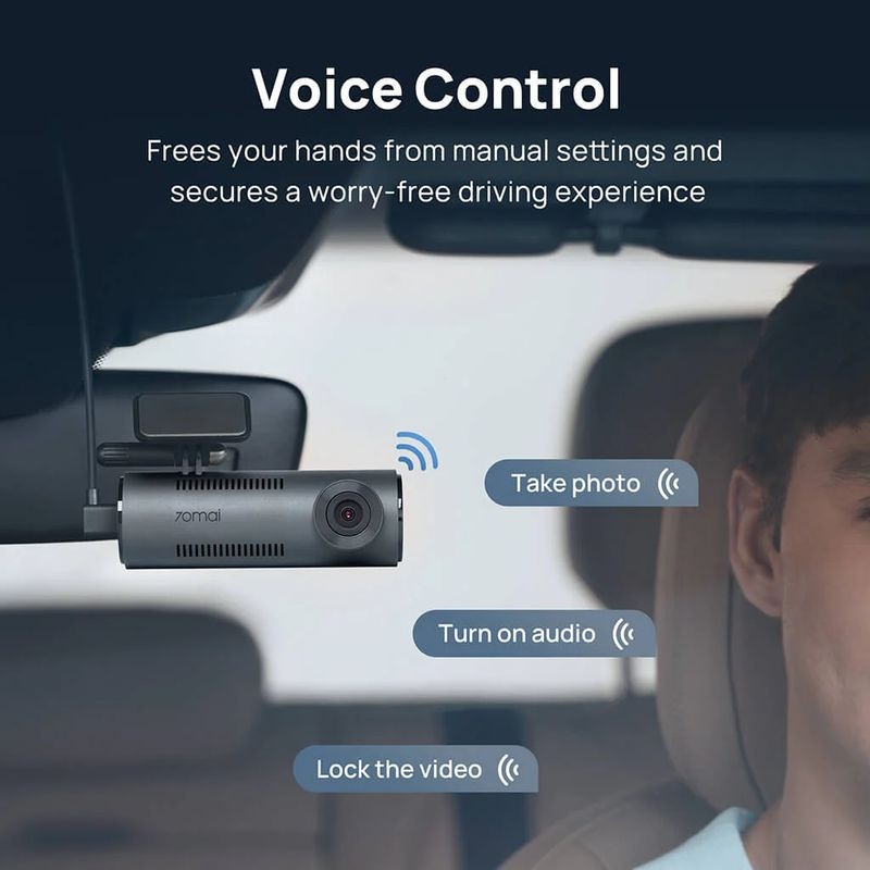 Control por voz de 70mai Dash Cam M310