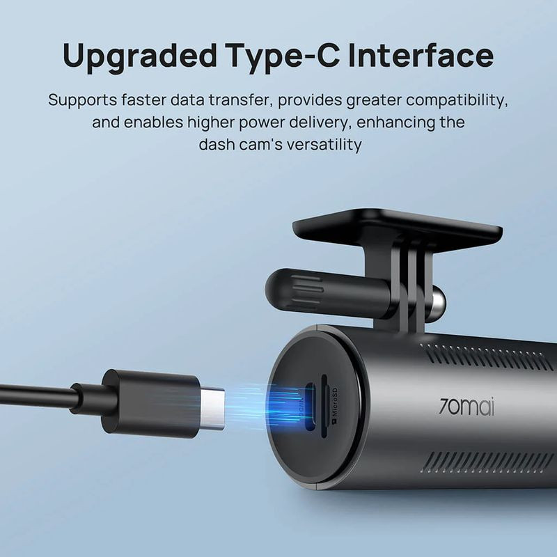 USB Tipo C de 70mai Dash Cam M310