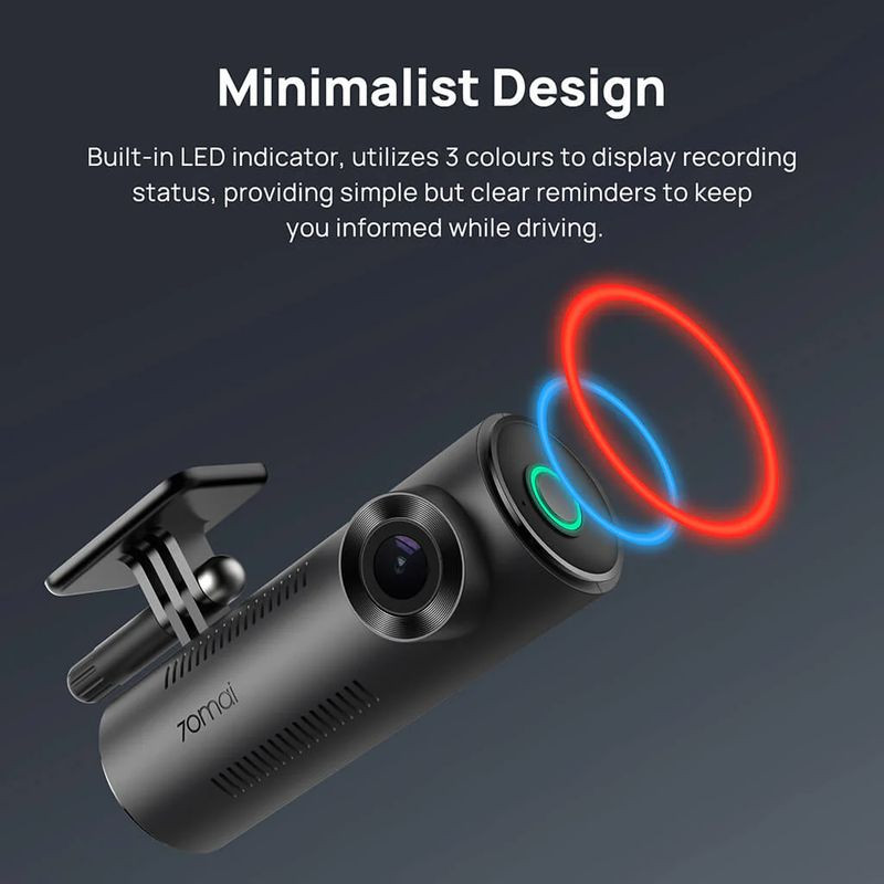 Diseño minimalista de 70mai Dash Cam M310