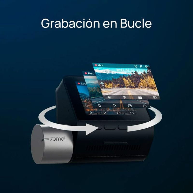 Gravação en loop de 70mai Dash Cam A510