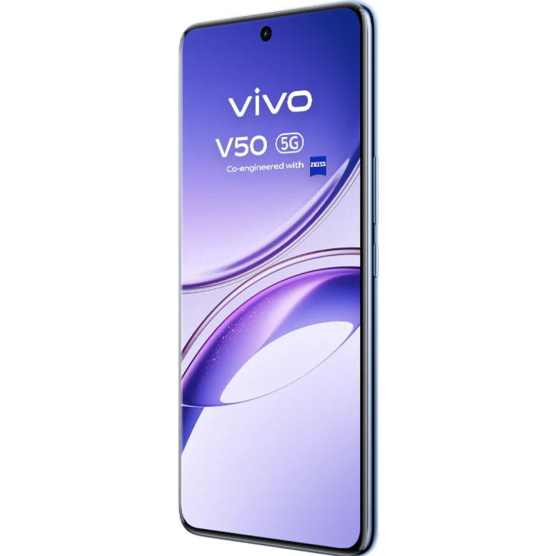 Vivo V50 5G 12GB/ 512GB Púrpura imagen lateral delantera