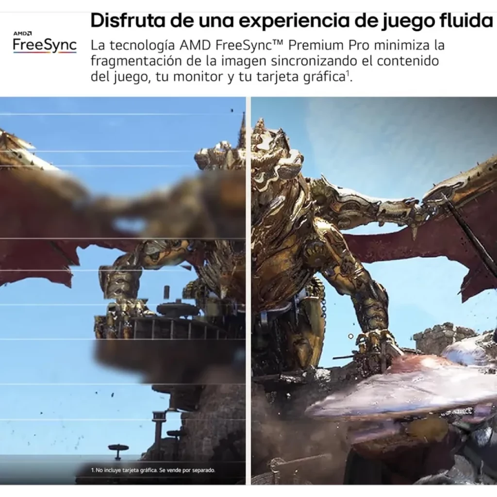 Monitor LG 32GS95UV-B 32 pulgadas 4K OLED curvo en color negro con AMD FreeSync para juego fluido y colores intensos, biseles delgados y diseño elegante