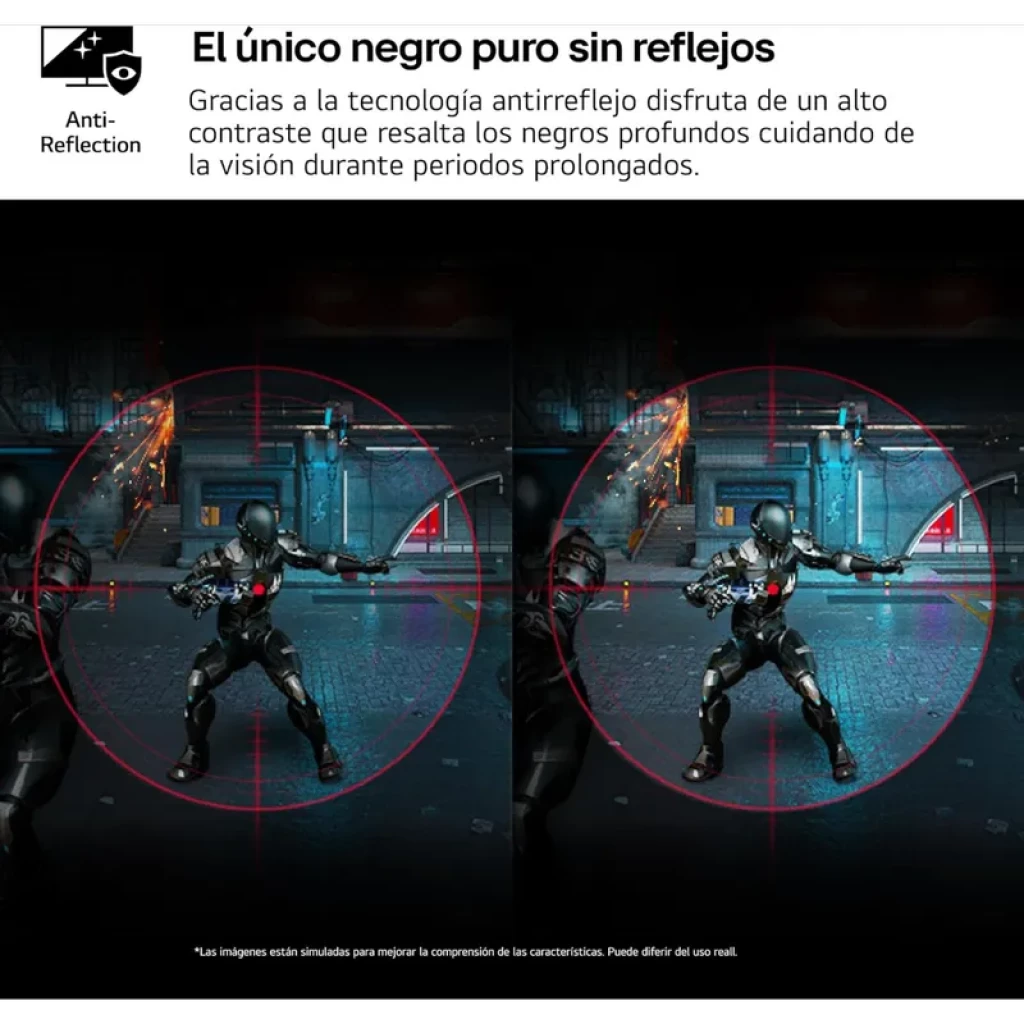 LG 32GS95UV-B monitor curvo 32 pulgadas 4K OLED negro con antirreflejo, alta nitidez y contraste, negros profundos y enfoque gaming con retícula en pantalla