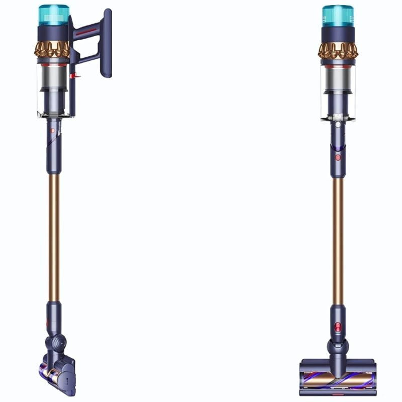 Dyson Gen5detect - Aspirateur à main, vue de face et de profil