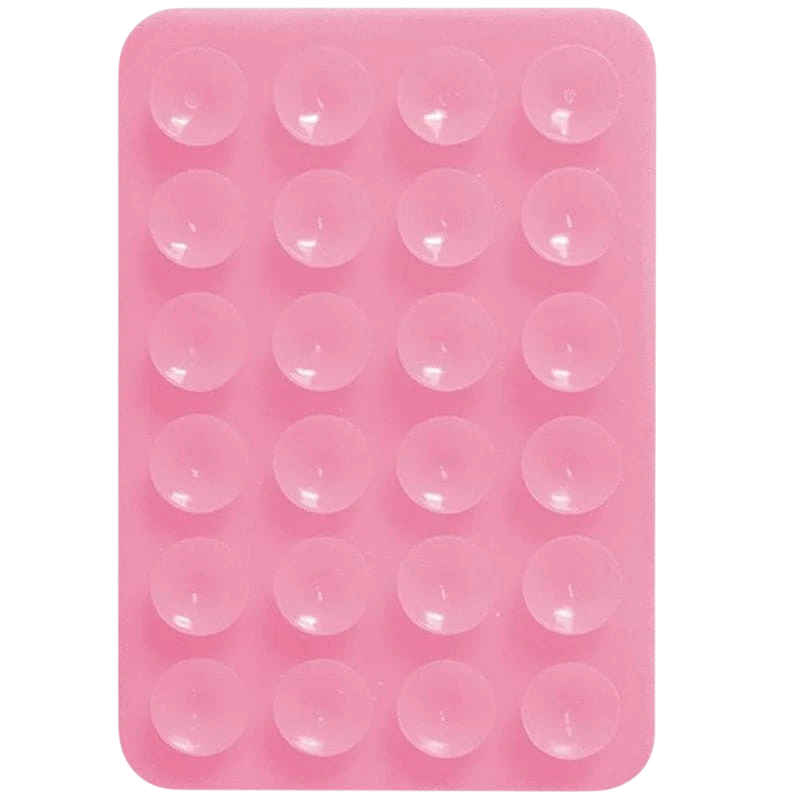 Soporte adhesivo de smartphone con ventosa Rosa