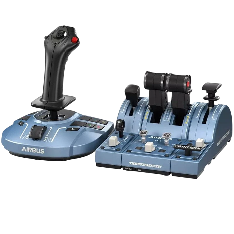 Thrustmaster TCA Captain Pack X Airbus Edition - Joystick/Palanca de control lateral + cuadrante de aceleración Analógico PC, Xbox