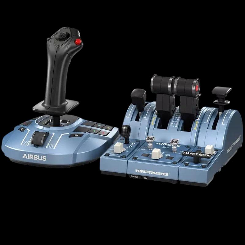 Thrustmaster TCA Captain Pack X Airbus Edition - Joystick/Palanca de control lateral + cuadrante de aceleración Analógico PC, Xbox