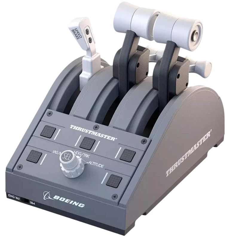 Thrustmaster TCA Quadrant Boeing Edition Gris USB Palanca de vuelo PC, Xbox, Xbox One X, Xbox Series S
