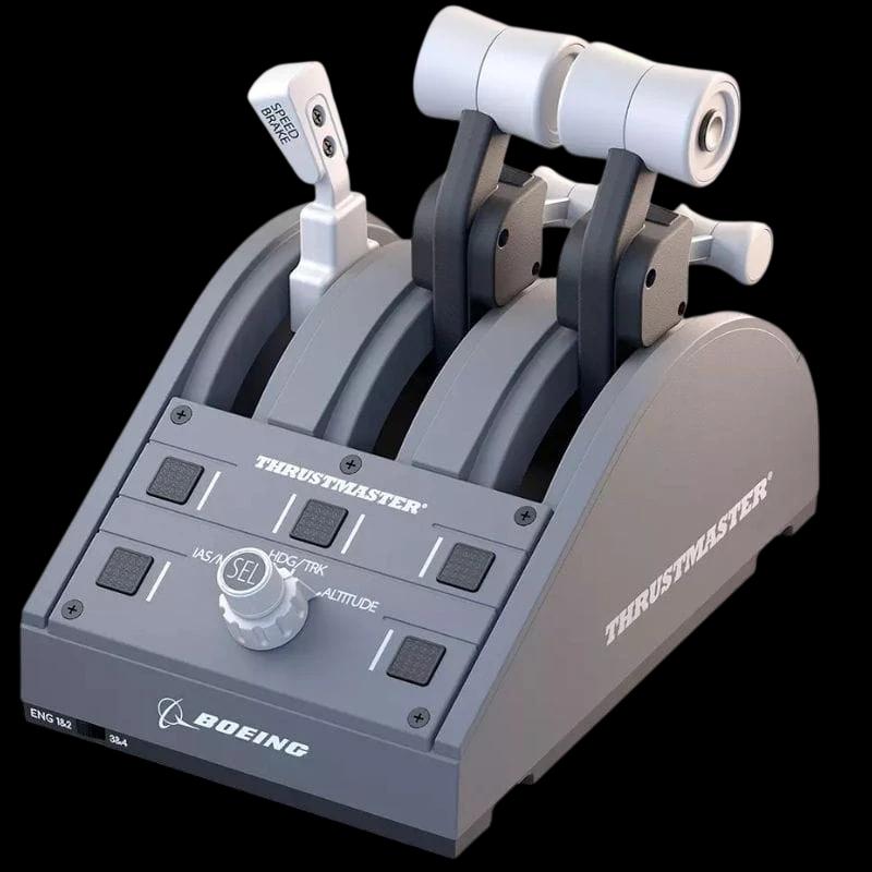 Thrustmaster TCA Quadrant Boeing Edition Gris USB Manette de vol PC, Xbox, Xbox One X, Xbox Series S
