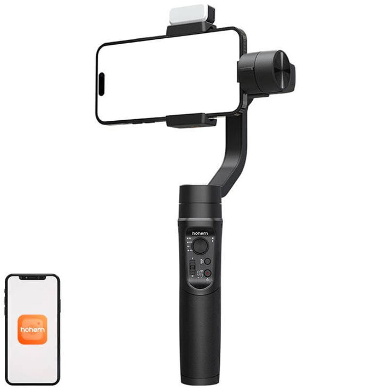 Hohem iSteady Mobile+ - Stabilisateur pour téléphone, image avec l'application