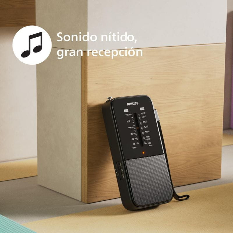 Philips TAR1509/00 - Radio portátil analógica. De sonido nítido