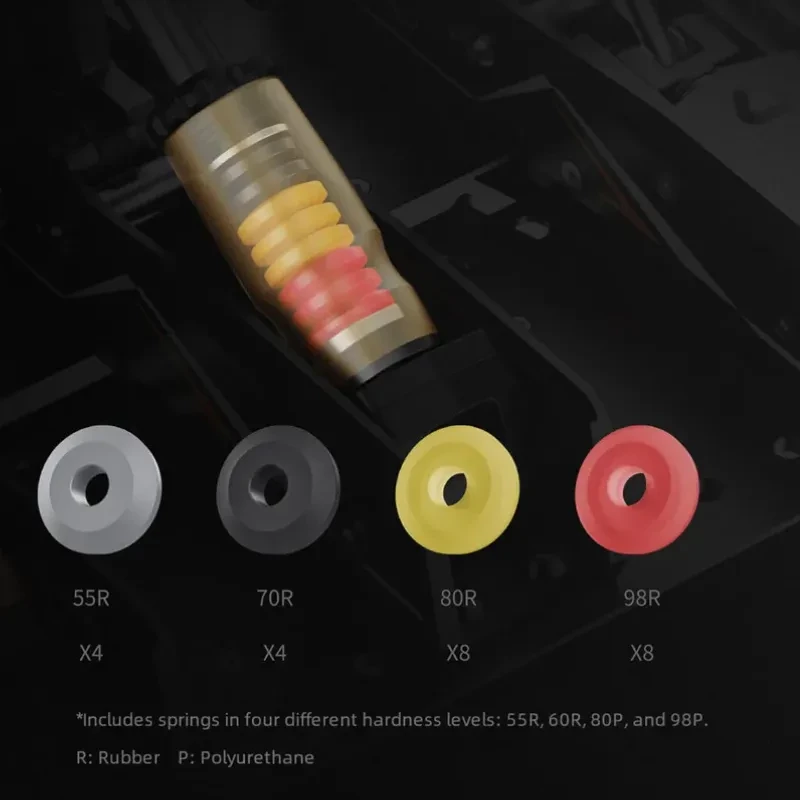 Moza Racing CRP2 Pedales acelerador y freno en aluminio negro, pedales ajustables con superficie texturizada tipo panal y base robusta con detalles dorados