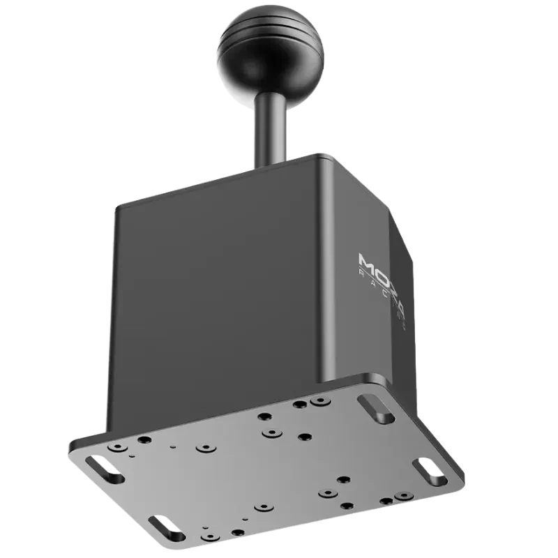 Moza Racing HGP Shifter – levier H en métal noir, boîtier robuste, plaque de montage perforée, finition premium pour simulateur de course