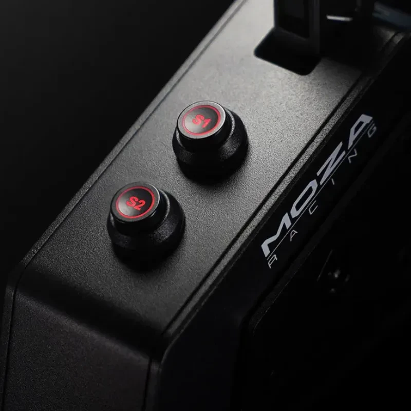 Moza Racing SGP - Levier de vitesses séquentiel PC/XBOX avec palette métallique texturée, poignée en carbone, course courte et action précise éclairée