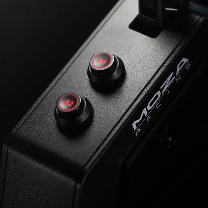 Moza Racing SGP - Levier de vitesses séquentiel PC/XBOX avec palette métallique texturée, poignée en carbone, course courte et action précise éclairée