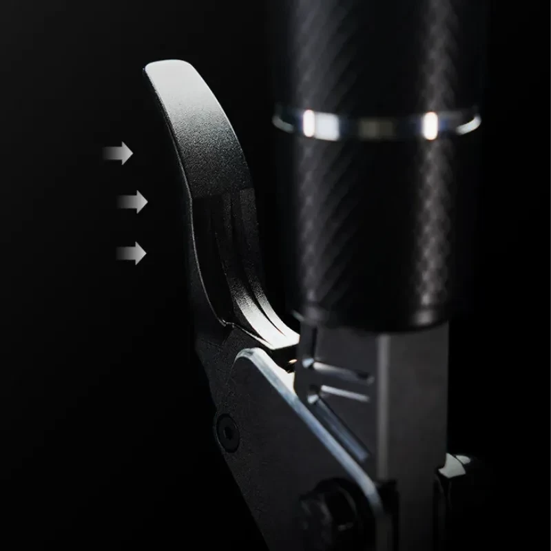 Moza Racing SGP - Levier de vitesses séquentiel PC/XBOX avec ports USB type B et RJ45, boîtier métal noir, vis apparentes, marquages TRANSIT et USB