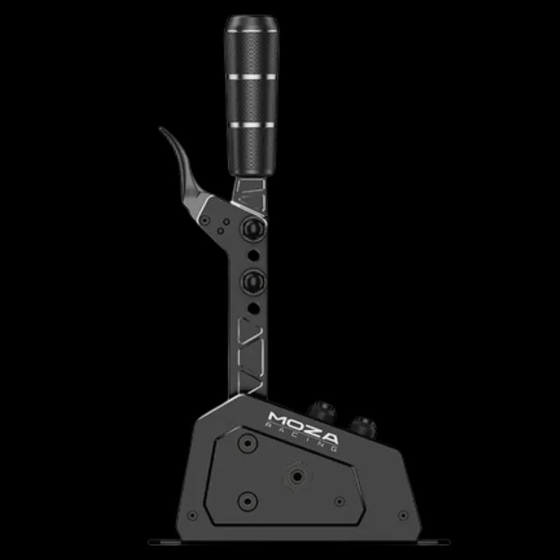 Moza Racing SGP - Levier séquentiel PC XBOX avec deux boutons rétroéclairés S1 S2, boîtier noir robuste, logo MOZA latéral, finition métal premium