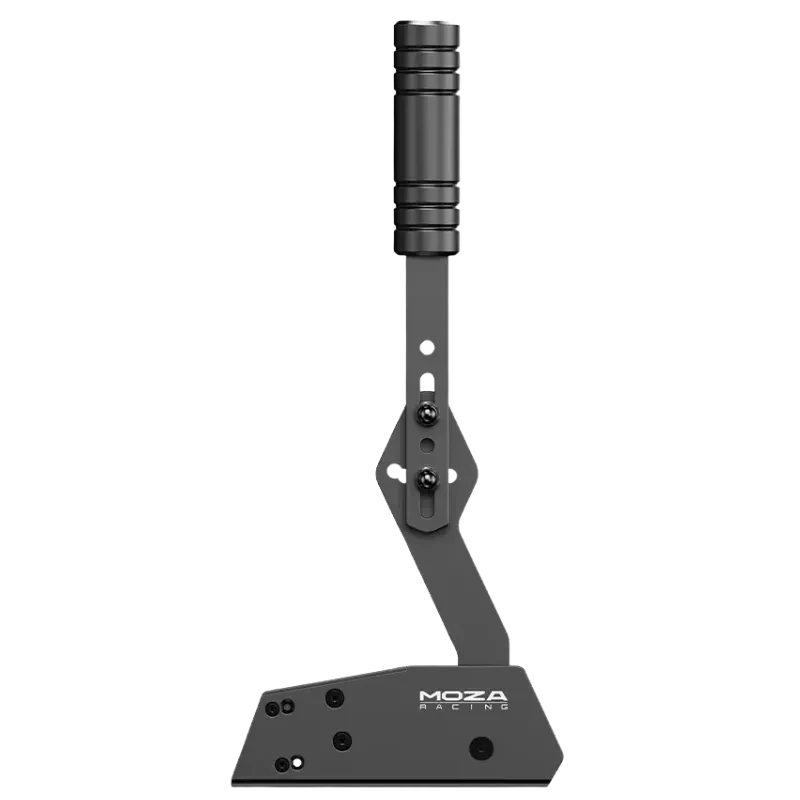 Moza Racing HBP Handbrake Noir USB Frein à main en métal noir, levier vertical texturé, base robuste à vis, design minimaliste pour simulateur de course