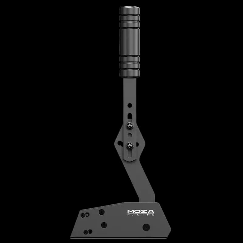 Moza Racing HBP Handbrake Noir USB Frein à main en métal noir, levier vertical texturé, base robuste à vis, design minimaliste pour simulateur de course