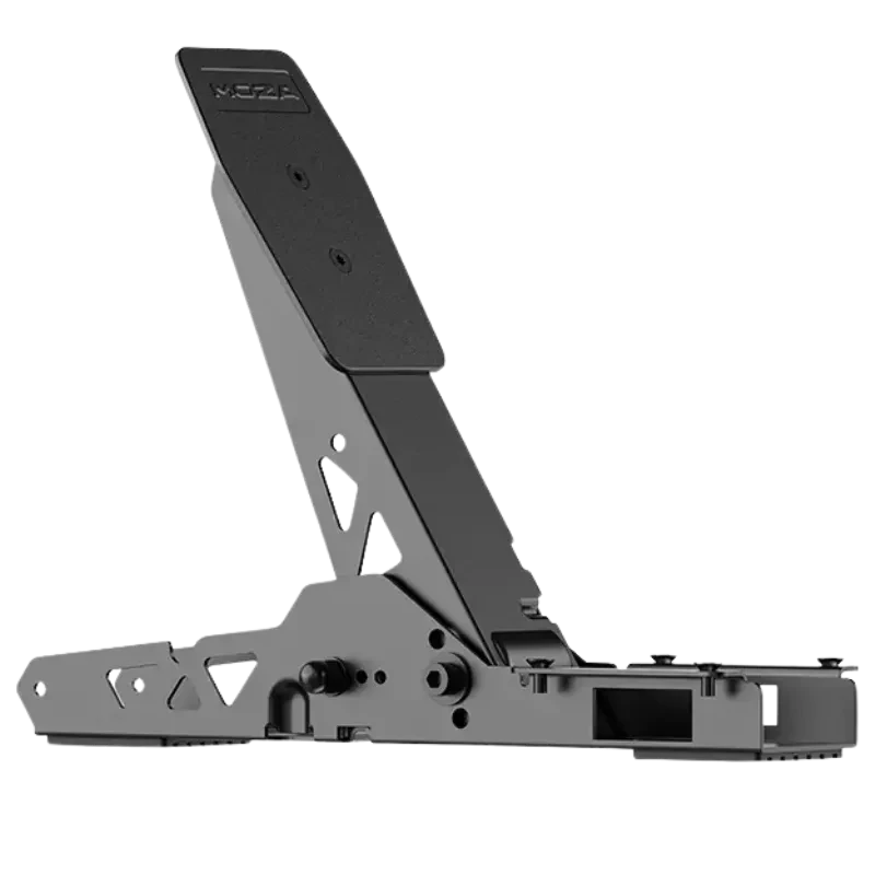 Moza Racing RS19 accessoire de jeux vidéo Noir Pédales: pédale noire ajustable en métal, plaque antidérapante, structure robuste, design angulaire pour