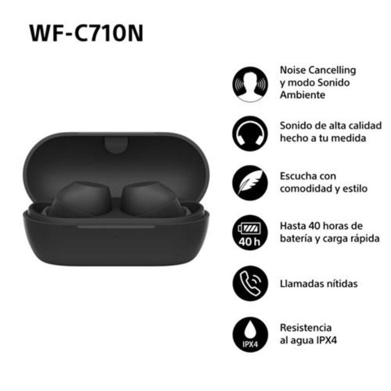 Sony WF-C710N Negro - Auriculares inalámbricos con cancelación de ruido características