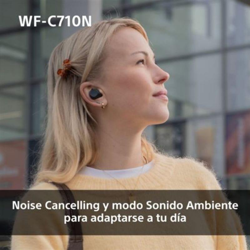 Sony WF-C710N Negro - Auriculares inalámbricos con cancelación de ruido y modo sonido ambiente