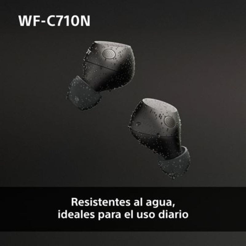 Sony WF-C710N Negro - Auriculares inalámbricos con cancelación de ruido resistente al agua