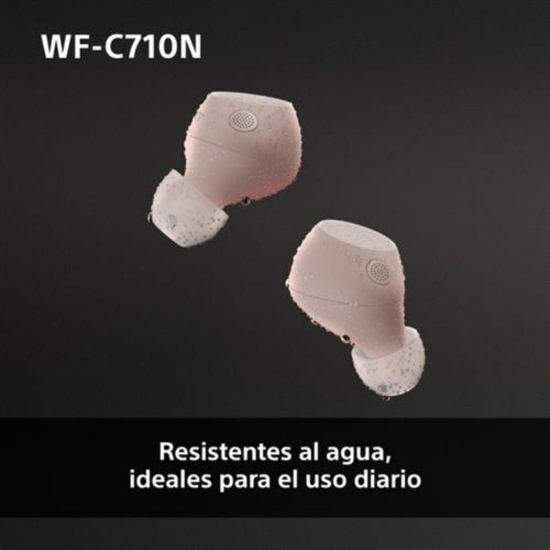 Sony WF-C710N Rosa - Auriculares sem fios com cancelamento de ruído resistentes à água