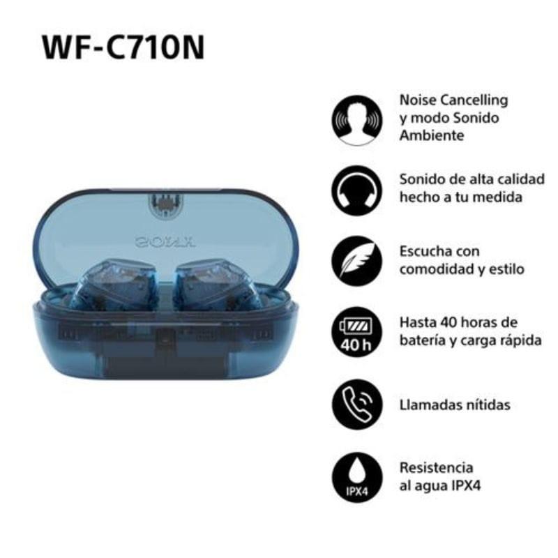 Sony WF-C710N Azul - Auriculares sem fios com cancelamento de ruído características