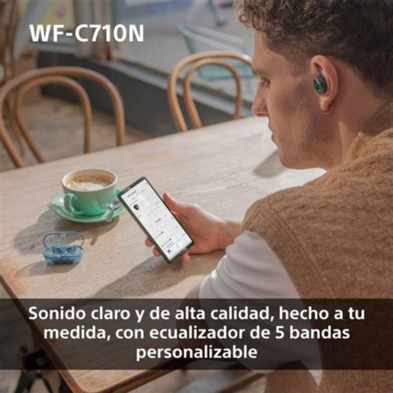 Sony WF-C710N Azul - Auriculares sem fios com cancelamento de ruído e equalizador personalizável