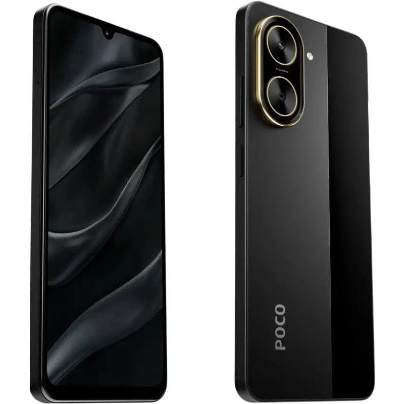 Xiaomi Poco C71 4GB/128GB Negro imagen delantera y trasera