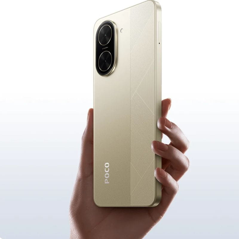 Xiaomi Poco C71 4GB/128GB Dorado imagen en la mano de una persona