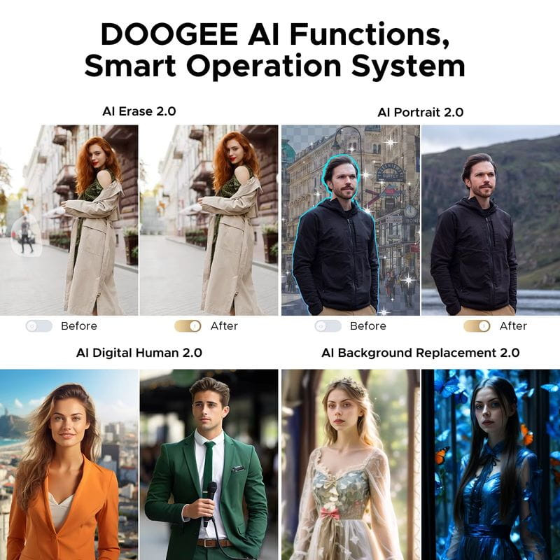 IA integrada de Doogee V Max S Oro