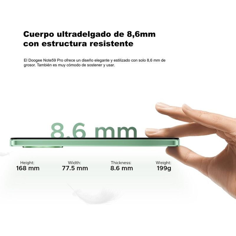 Delgado de Doogee N59 Pro Verde