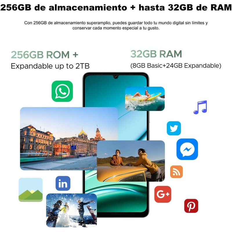 Memorias de Doogee N59 Pro Oro