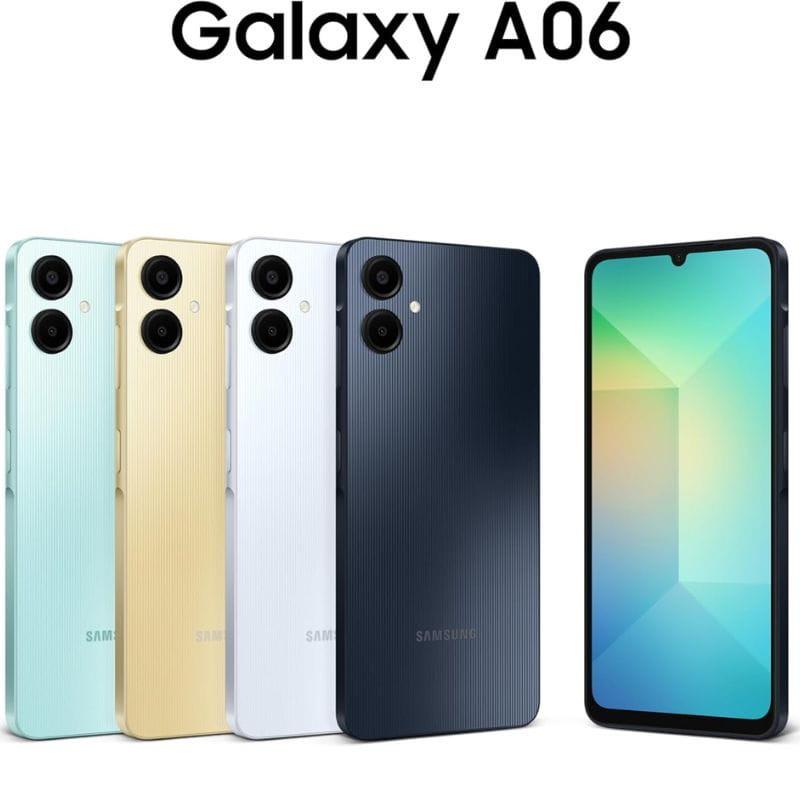 Samsung Galaxy A06 4G 4GB/128GB Negro imagen de los colores disponibles