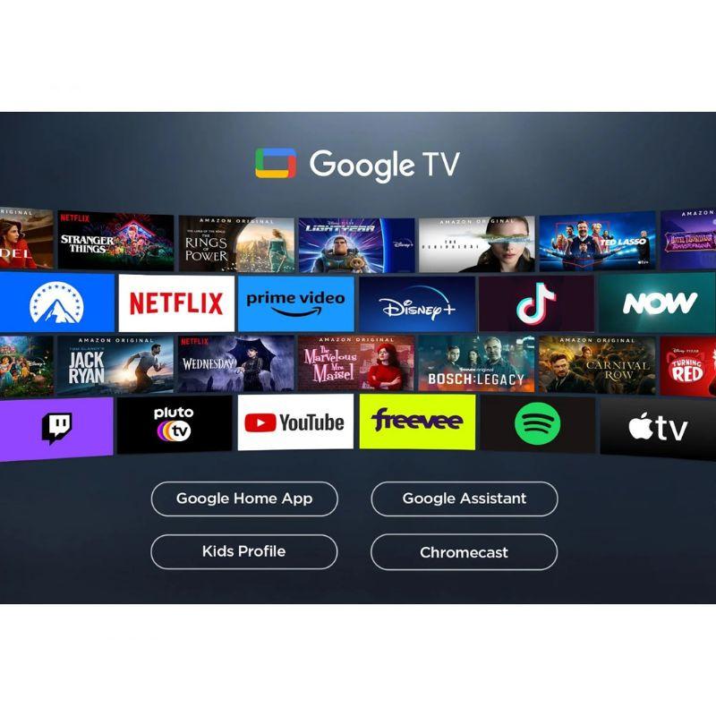 TCL 55C61B 55 pouces 4K QLED Pro Smart TV avec Google TV, HDR, large écran sans bords, apps intégrées Netflix Prime Video Disney+ YouTube et Chromecast