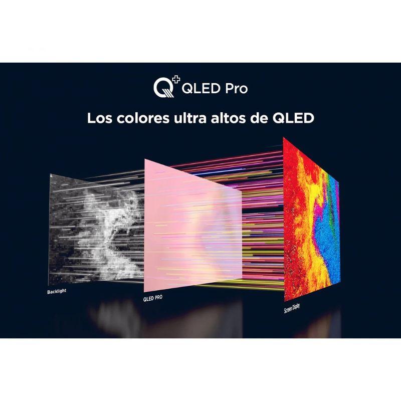 TCL 55C61B 55 pouces 4K QLED Pro Smart TV, écran aux couleurs vives et contraste élevé, rétroéclairage précis et détails nets pour une image immersive