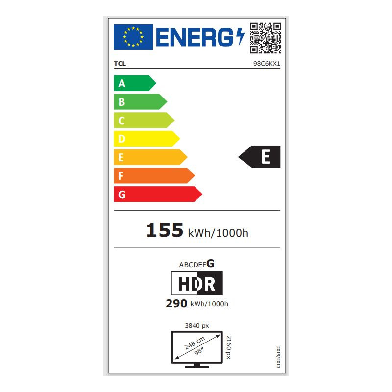 Energie de TCL 98C6K