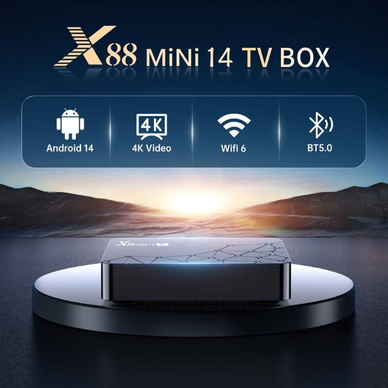 X88 Mini 14 RK3518 1 Go/8 Go Android 14 - Android TV, caractéristiques