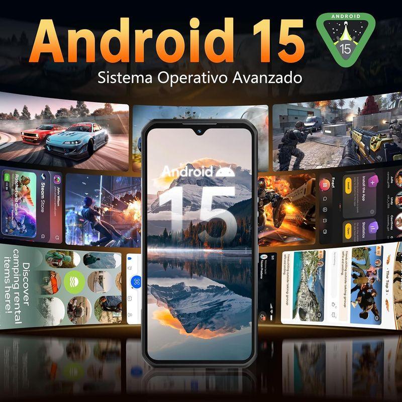 Android 15 de Oukitel WP55 Pro Rojo