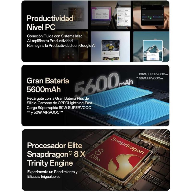 Potente Oppo Find N5 Blanco