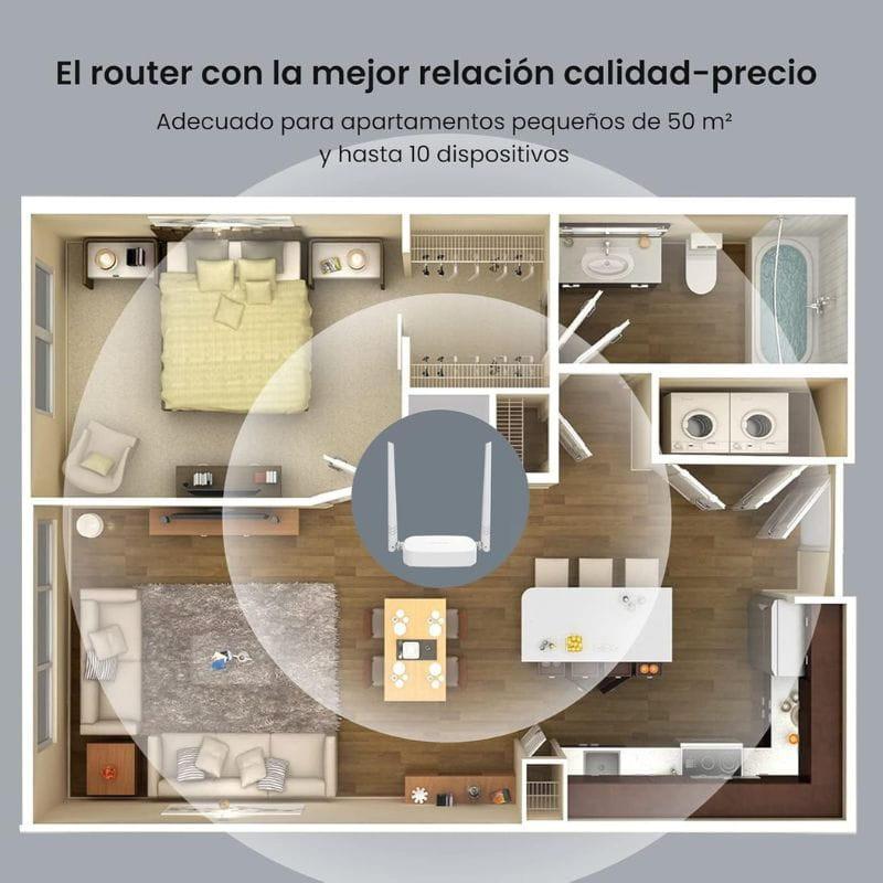 Tenda N301 router inalámbrico - Blanco, gran relación calidad precio