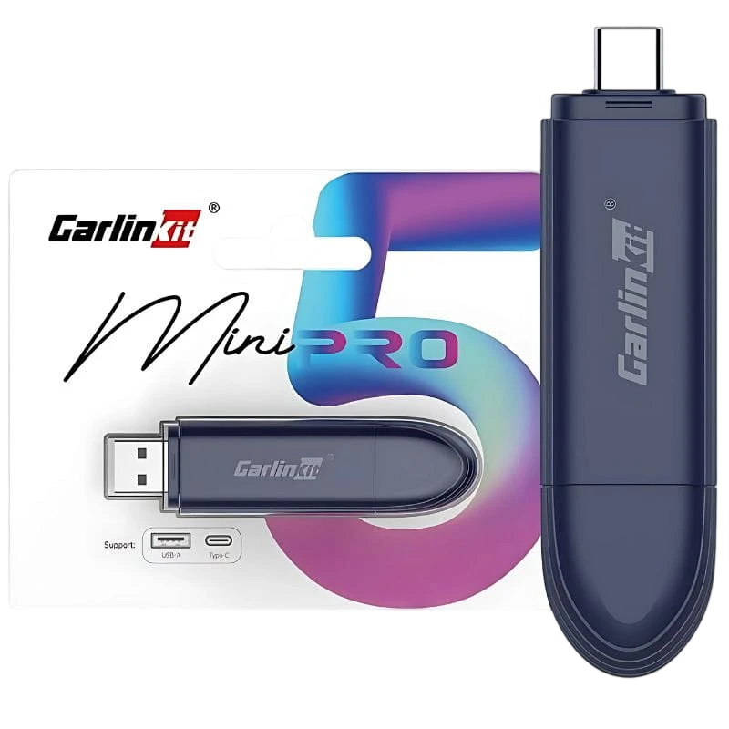 Carlinkit Mini 5 Pro - Adaptador inalámbrico Carplay y Android Auto