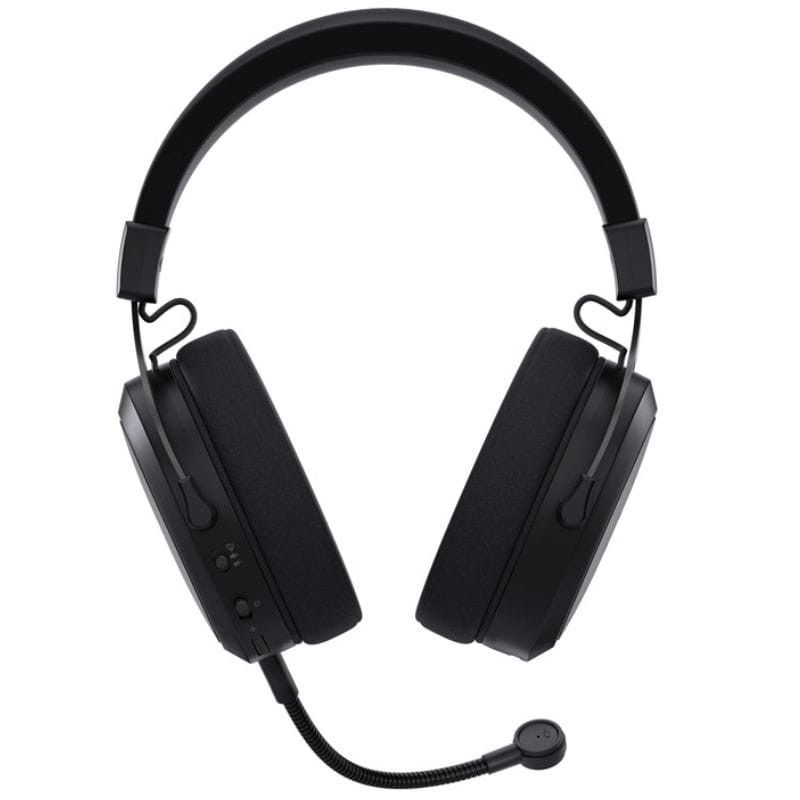 Cooler Master CH351 Auriculares Gaming negros con diadema acolchada, copas grandes de espuma y micrófono flexible desmontable con controles en el auricular