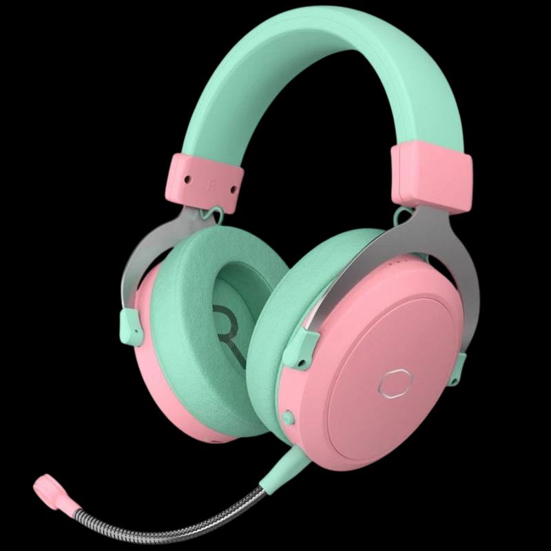 Cooler Master CH351-MC Rosa/Verde - Auscultadores para jogos
