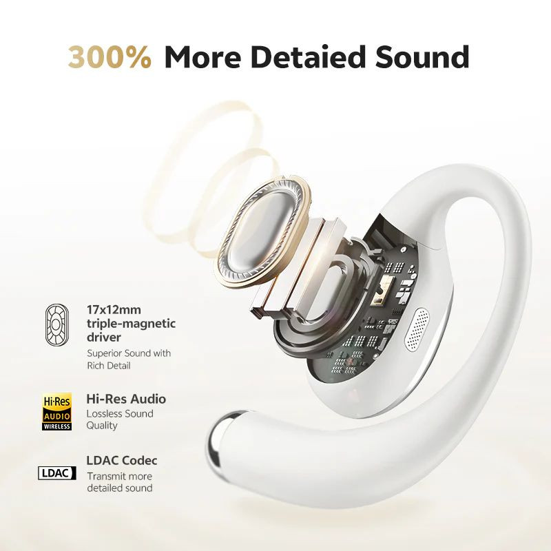 Sonido espacial de QCY Crossky R70 Negro